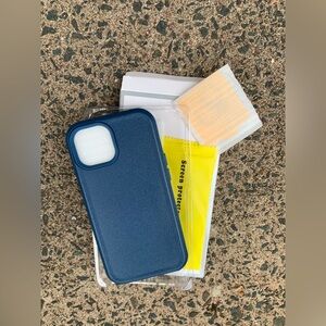 iphone 14 & 15 Shockproof Sea Blue phonecase (new)